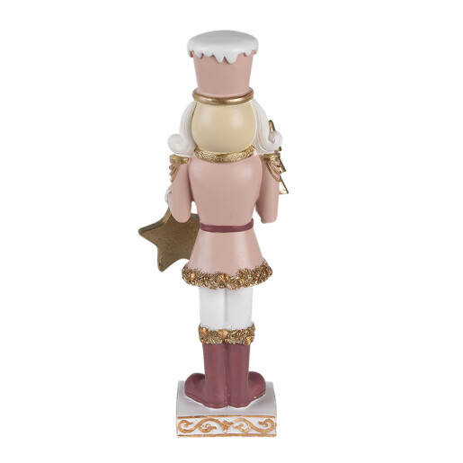 Figurina Spargatorul de Nuci polirasina roz 9x7x22 cm