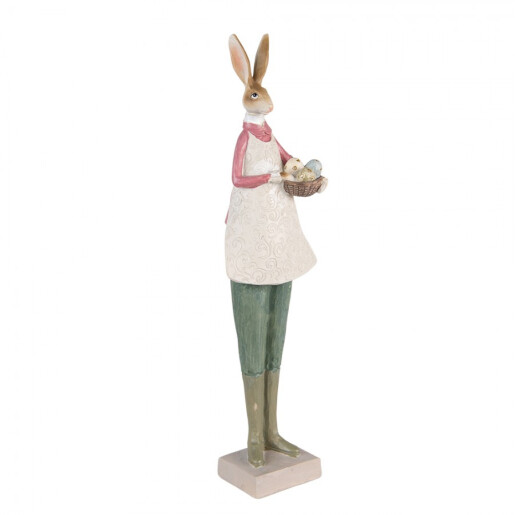 Figurina Iepuras Paste Girl polirasina 9x7x36 cm