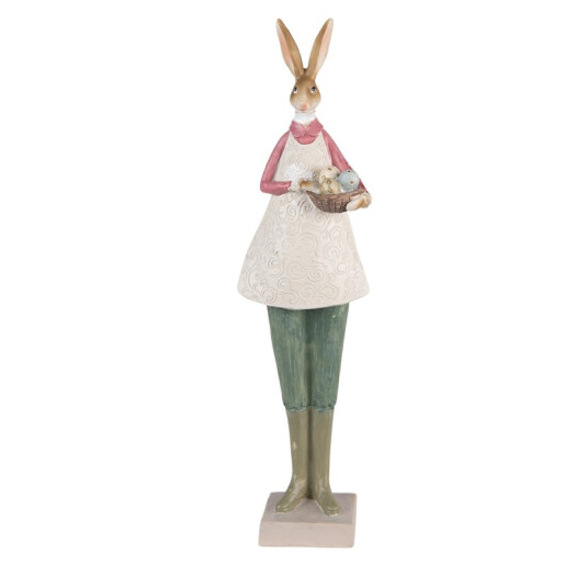 Figurina Iepuras Paste Girl polirasina 9x7x36 cm