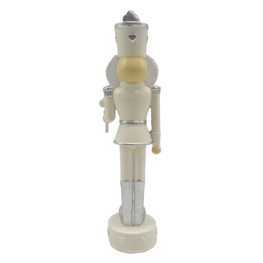 Figurina Spargatorul de Nuci polirasina bej argintie 4x4x17 cm