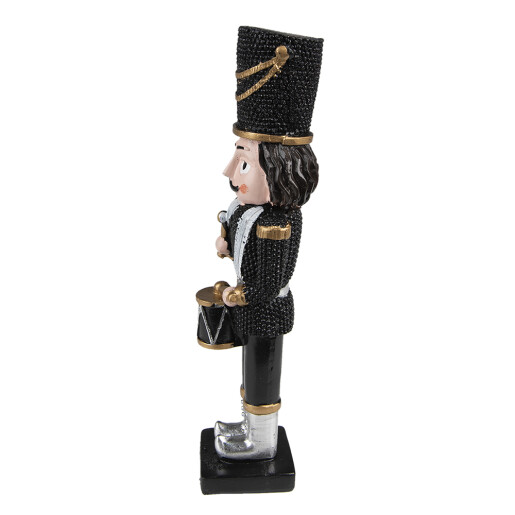 Set 2 figurine Spargatorul de Nuci polirasina neagra 5x4x16 cm
