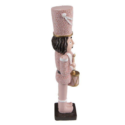 Set 2 figurine Spargatorul de Nuci polirasina roz 5x4x16 cm