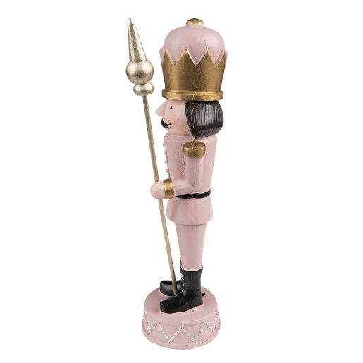Figurina Spargatorul de Nuci polirasina roz 7x7x23 cm