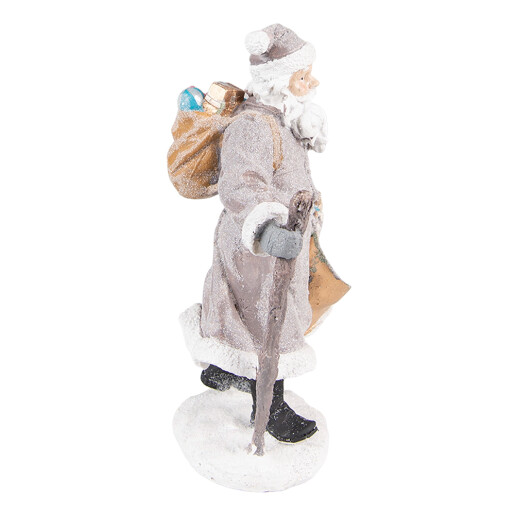 Figurina Mos Craciun polirasina multicolora 12x9x21 cm
