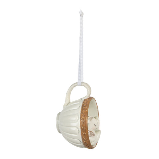 Set 2 decoratiuni Iepurasi Paste polirasina (2) 10x7x6 cm