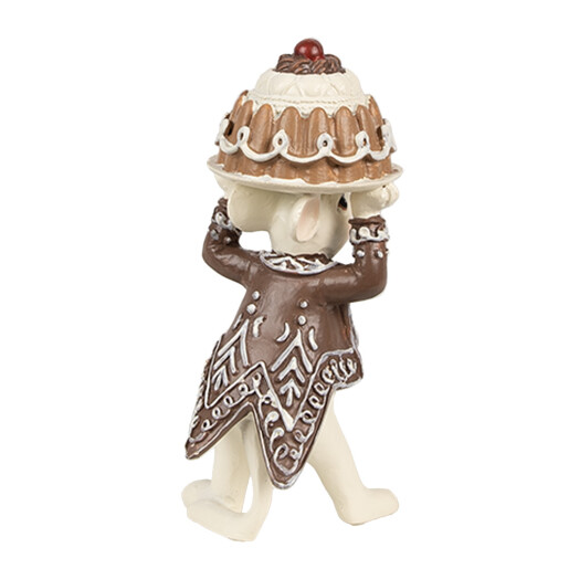 Set 2 figurine Craciun polirasina multicolora (2) 5x5x11 / 5x5x10 cm