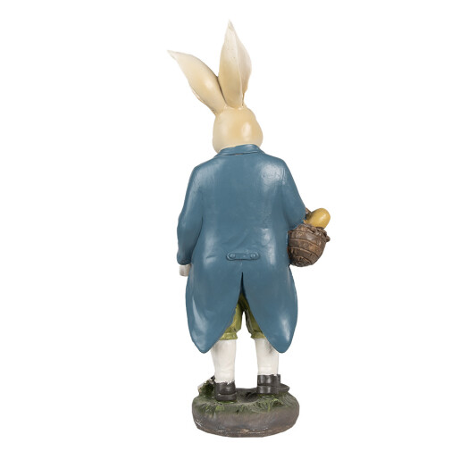 Figurina Iepuras Paste Boy polirasina multicolora 17x10x38 cm