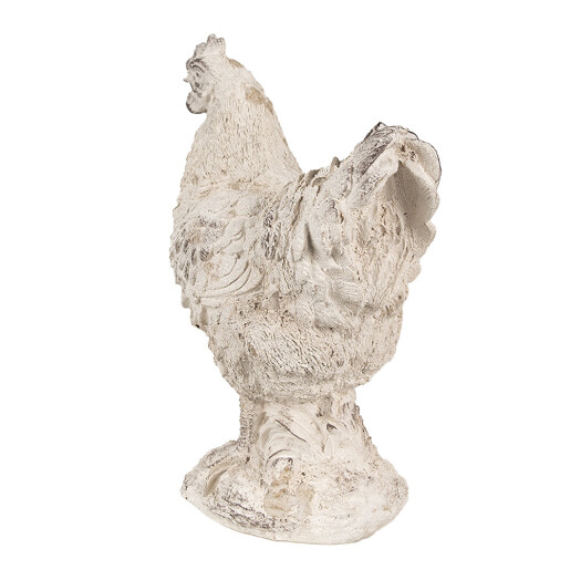 Figurina Gaina polirasina bej vintage 21x12x26 cm