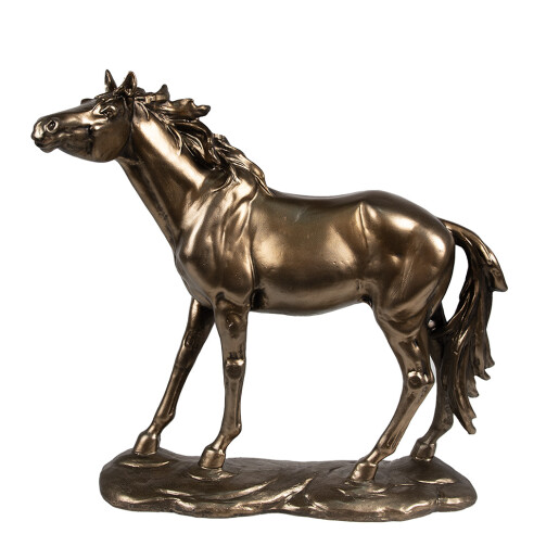 Figurina Cal polirasina maro 34x10x32 cm