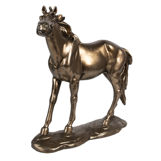 Figurina Cal polirasina maro 34x10x32 cm