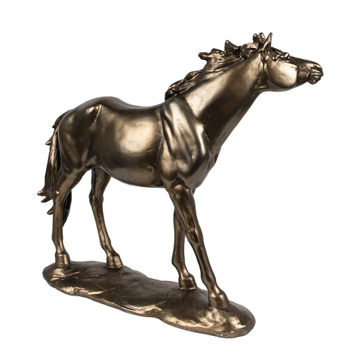 Figurina Cal polirasina maro 34x10x32 cm