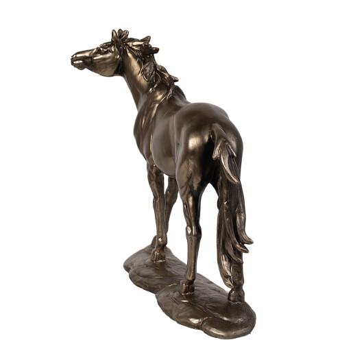 Figurina Cal polirasina maro 34x10x32 cm