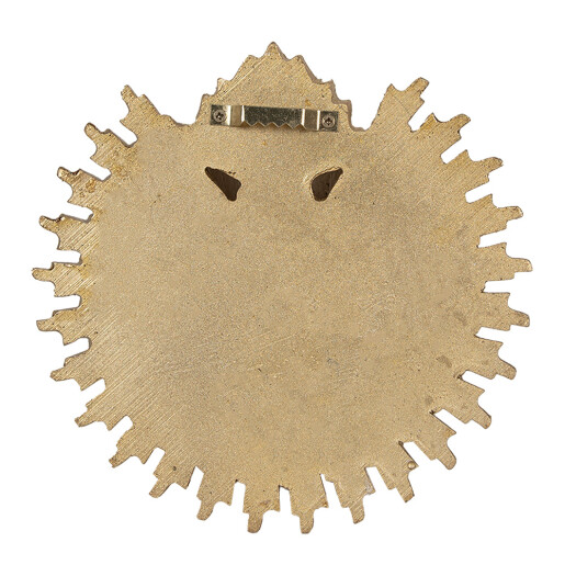 Decoratiune perete polirasina aurie 17x2x16 cm