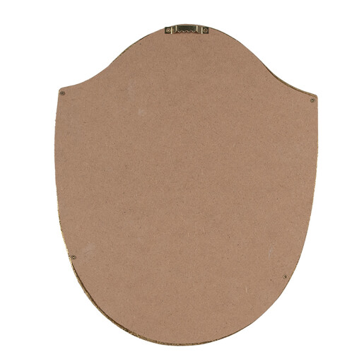 Decoratiune perete polirasina aurie si oglinda 25x3x30 cm