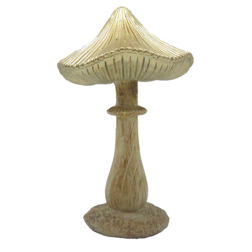 Ciupercuta decorativa polirasina maro 11x9x15 cm