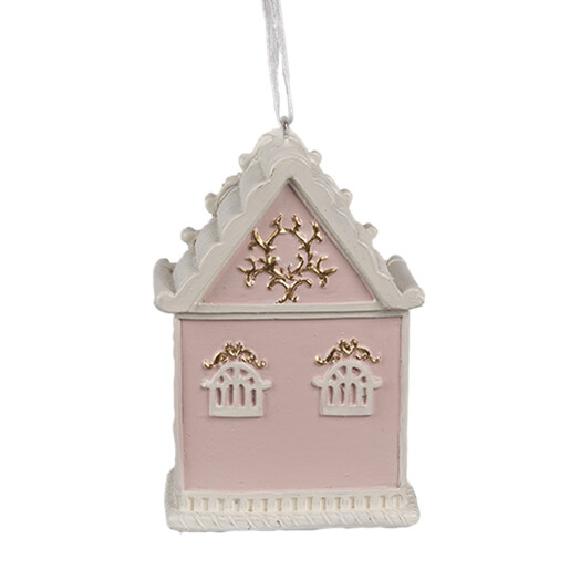 Set 4 ornamente brad Turta Dulce polirasina multicolora 6x4x9 cm