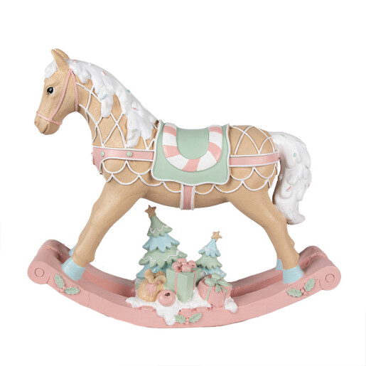 Figurina Calut Craciun polirasina multicolora 41x10x37 cm