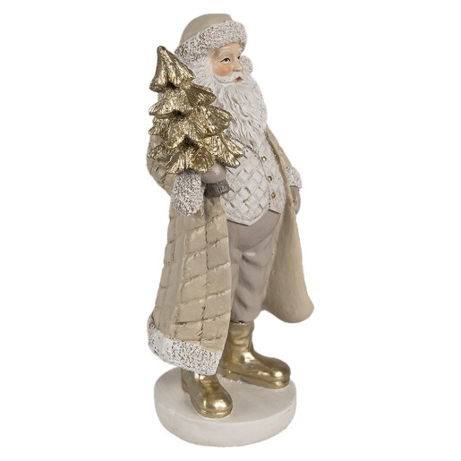 Figurina Mos Craciun polirasina multicolora 10x8x21 cm