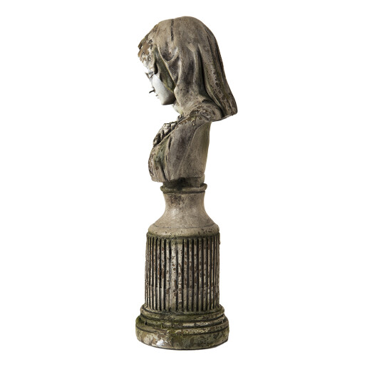 Figurina Fecioara Maria polirasina gri 16x13x45 cm