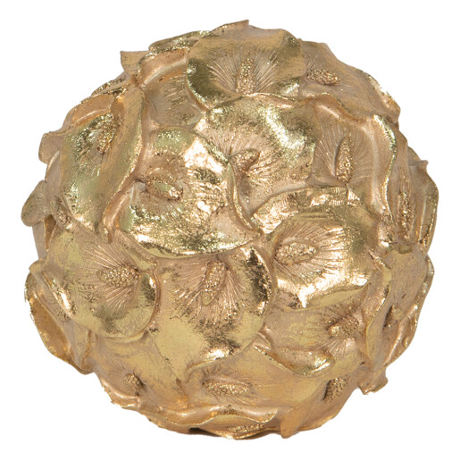 Set 4 sfere decorative polirasina aurie 10 cm