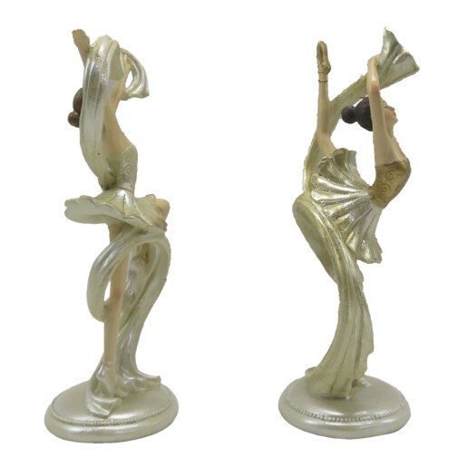 Set 2 figurine polirasina bej Balerine 9x6x18 cm