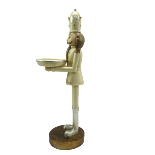 Figurina Spargatorul de Nuci polirasina bej 14x11x40 cm