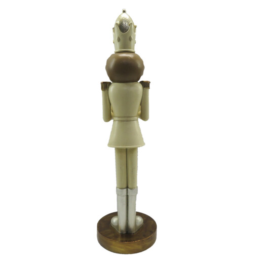 Figurina Spargatorul de Nuci polirasina bej 14x11x40 cm