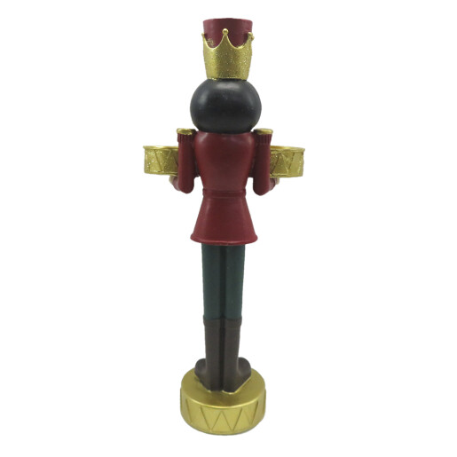 Figurina Spargatorul de Nuci cu suporturi lumanari 12x8x28 cm