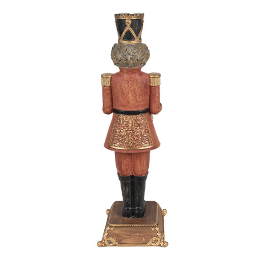 Figurina Spargatorul de Nuci si calendar polirasina multicolora 10x10x32 cm