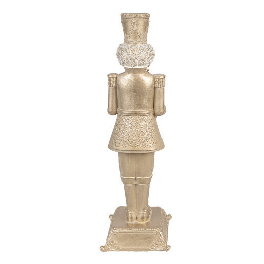 Figurina Spargatorul de Nuci polirasina aurie cu led 10x12x32 cm
