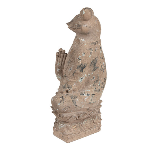 Figurina Broscuta polirasina maro 27x17x37 cm