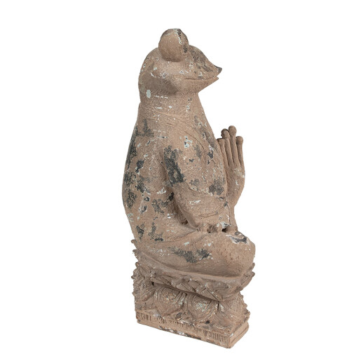 Figurina Broscuta polirasina maro 27x17x37 cm