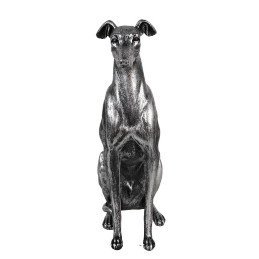 Figurina Catelus polirasina argintie 20x10x30 cm