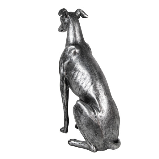 Figurina Catelus polirasina argintie 20x10x30 cm