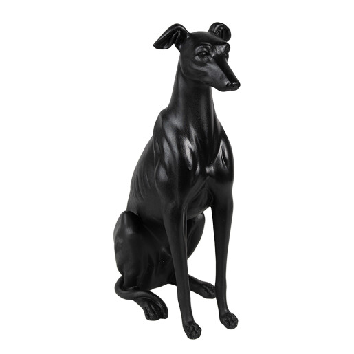 Figurina Catelus polirasina neagra 20x10x30 cm