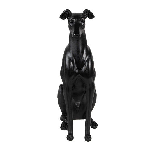 Figurina Catelus polirasina neagra 20x10x30 cm
