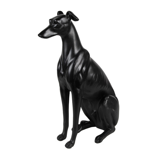 Figurina Catelus polirasina neagra 20x10x30 cm