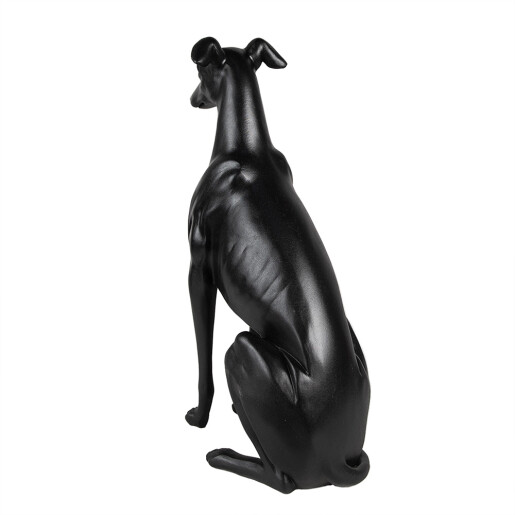 Figurina Catelus polirasina neagra 20x10x30 cm