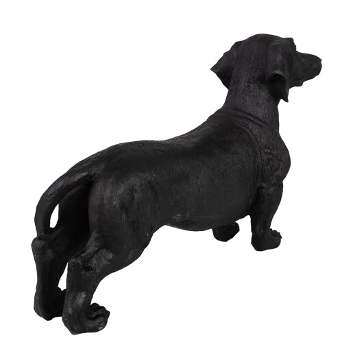 Figurina Catelus polirasina neagra 37x11x23 cm