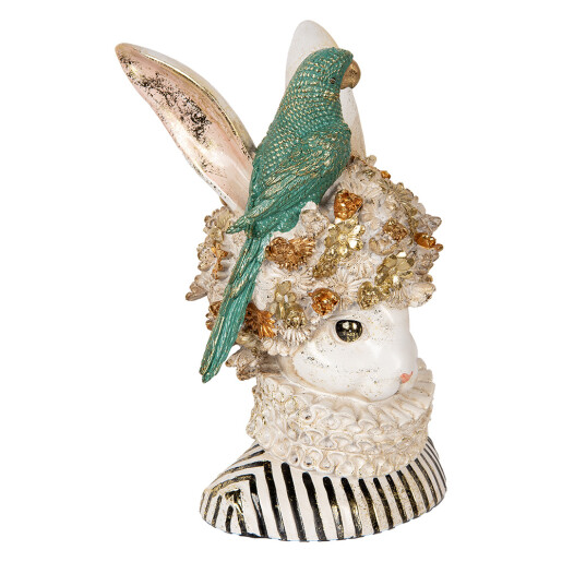 Figurina Iepuras Paste polirasina multicolora 23x21x35 cm