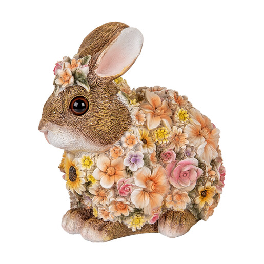 Figurina Iepuras polirasina multicolora 19x12x18 cm