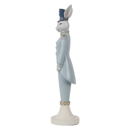 Figurina Iepuras Paste polirasina multicolora 9x9x35 cm