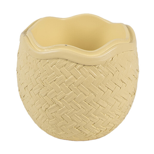 Decoratiune Paste polirasina alba galbena 11x10x20 cm