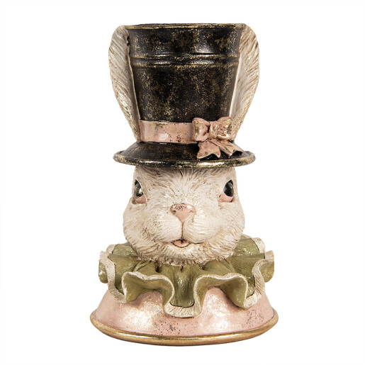 Figurina Iepuras Paste polirasina multicolora 18x15x29 cm