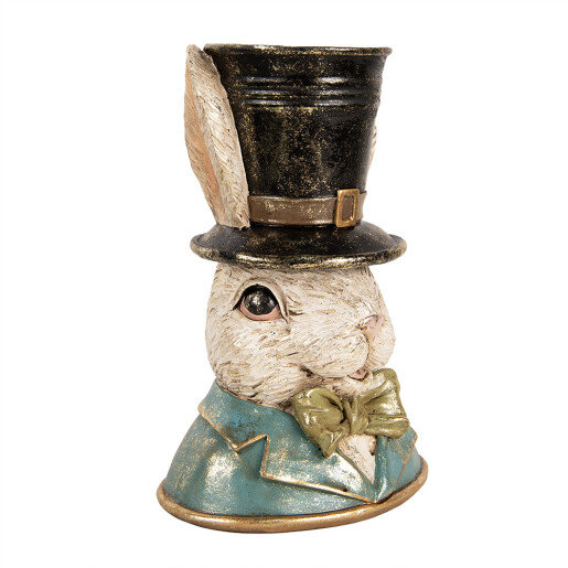 Figurina Iepuras Paste polirasina multicolora 19x15x29 cm