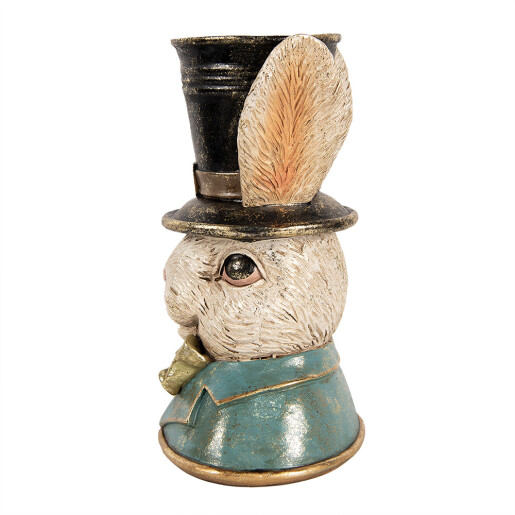 Figurina Iepuras Paste polirasina multicolora 19x15x29 cm