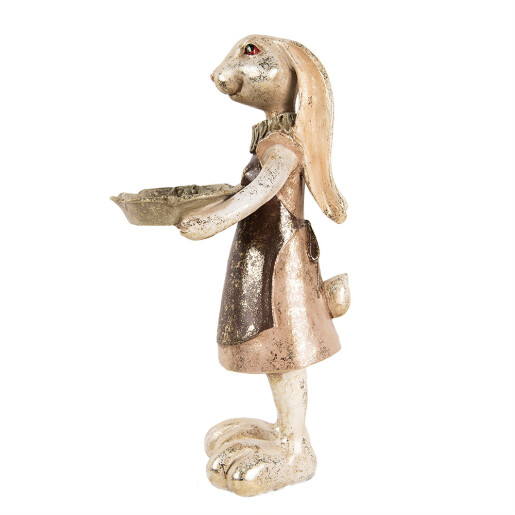Figurina Iepuras Paste polirasina multicolora 15x15x29 cm