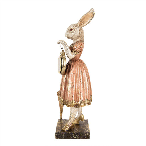 Figurina Iepuras Paste polirasina multicolora 14x11x34 cm