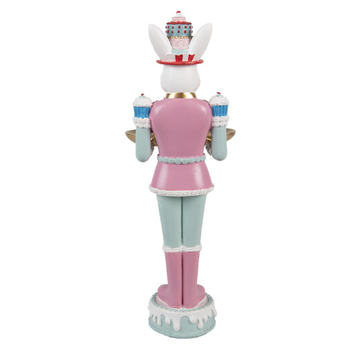 Figurina Iepuras Paste polirasina multicolora 9x8x25 cm