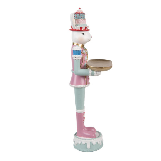 Figurina Iepuras Paste polirasina multicolora 9x8x25 cm